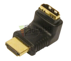 Adaptador HDMI macho - hembra acodado versin Izq.