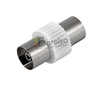 Adaptador hembra - hembra coaxial TV 9,5mm