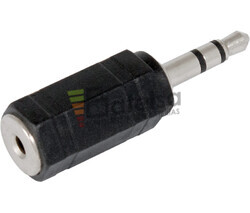 Adaptador jack estreo hembra 2.5mm a macho 3.5mm