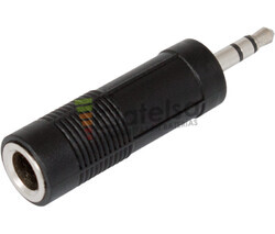 Adaptador jack macho de 3.5mm a hembra 6.3mm estreo