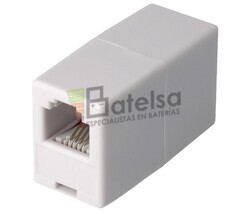 Adaptador RJ11 hembra - hembra, blanco