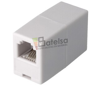 Adaptador RJ11 hembra - hembra, blanco