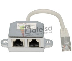 Adaptador RJ45 de 1 macho a 2 hembras