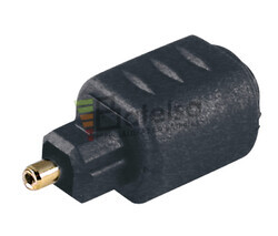 Adaptador Toslink hembra a Toslink macho