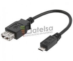 Adaptador USB-A hembra a micro USB macho, OTG mviles