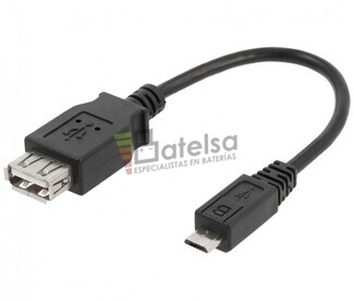 Adaptador USB-A hembra a micro USB macho, OTG mviles