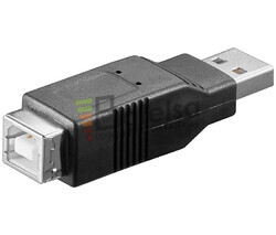 Adaptador USB-A macho a USB-B hembra