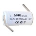 Batera 1,2 Voltios 1.500 mAh Sub-C con lengetas en Z LV-AC1500SC-HT