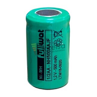 Batera 1,2 voltios 500 mAh Ni-Mh 1-2 AA NH500AAJF