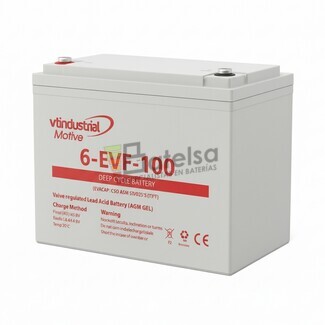 Bater�a 12 Voltios 100 Amperios Ciclo Profundo 6evf100