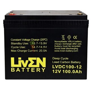 Bater�a 12 voltios 100 amperios LVDC100-12 Ciclo Profundo