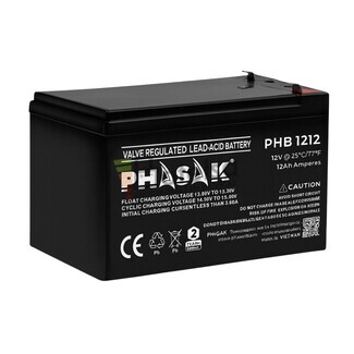 Batera 12 Voltios 12 Amperios Phasak PHB-1212