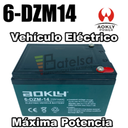 Batera 12 Voltios 14 Amperios 6DZM14