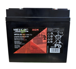 Batera 12 Voltios 22 Amperios Alta Potencia Heycar HP12-22 HEY