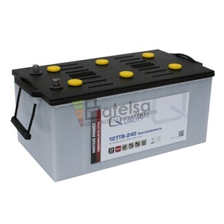 Batera 12 Voltios 240 Amperios 1.200 ciclos placa Tubular 12TTB-240 Qbatteries