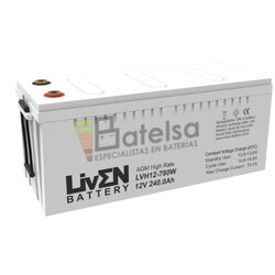 Batera 12 Voltios 240 Amperios Alta descarga LVH12-780W Liven