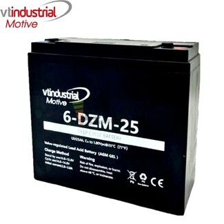 Batera 12 voltios 25 amperios Gel Agm Ciclo Profundo 6dzm25