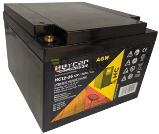 Batera 12 Voltios 26 Amperios HA12-26C Heycar