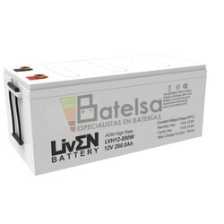 Batera 12 Voltios 260 Amperios Alta descarga LVH12-850W Liven