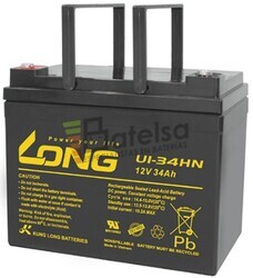 Batera 12 Voltios 34 Amperios Scooter Elctrica Long U1-34NE