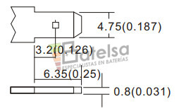 BATERIA 12V 7A HEYCAR HA12-7S 150 x 65 x 95 mm