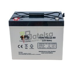 Batera 12 Voltios 80 Amperios PBC12-80