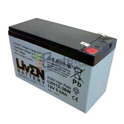 Batera 12 Voltios 9 Amperios Alta descarga LVH1236W Liven