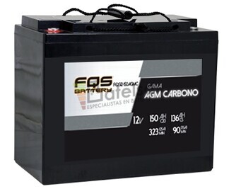 Batera 12V 150Ah C20 FQS12-150AGMC AGM Carbono