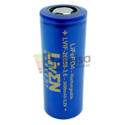 Batera 26650 LiFePO4 3.2V 3.600mAh