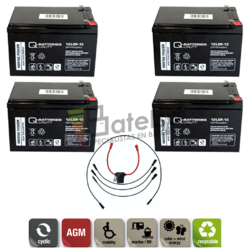 Batera 48 Voltios 15 Amperios C/Cables Q-Batteries