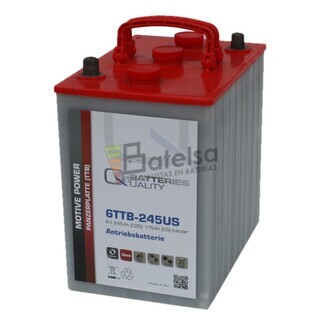 Batera 6 Voltios 245 Amperios 1.200 ciclos placa Tubular 6TTB-245US Qbatteries
