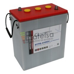Batera 6 Voltios 310 Amperios 1.200 ciclos placa Tubular 6TTB-310EU Qbatteries