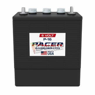 Batera 6 Voltios 370 Amperios Trojan Pacer L16 P-16 Ciclo Profundo