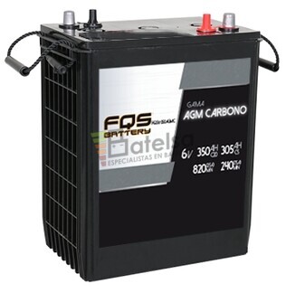 Batera 6V 385Ah C100 FQS6-350AGMC AGM Carbono