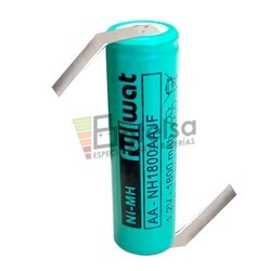 Batera AA 1.2 Voltios 1.800 mah con lengetas en Z NH1800AAJF