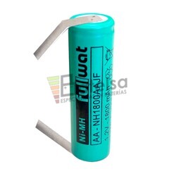 Batera AA 1.2 Voltios 1.800 mah con lengetas NH1800AAJF