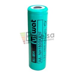 Batera AA 1.2 Voltios 1.800 mah sin lengetas NH1800AAJF