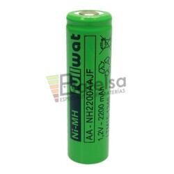 Batera AA recargable sin Lengetas 1.2 Voltios 2.200 mAh