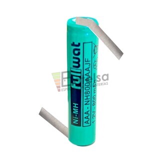 Batera AAA 1.2 Voltios 800 mAh NiMh recargable C-Lengetas en Z