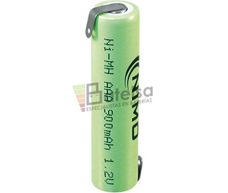 Batera AAA 1.2 Voltios 900 mAh NiMh recargable C-Lengetas