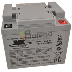 Batera Agm 12 Voltios 50 Amperios MK M5012-SLDM