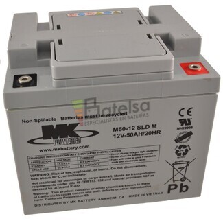 Batera Agm 12 Voltios 50 Amperios MK M5012-SLDM