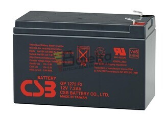 Batera Alarma de 12 Voltios 7,2 Amperios GP1272