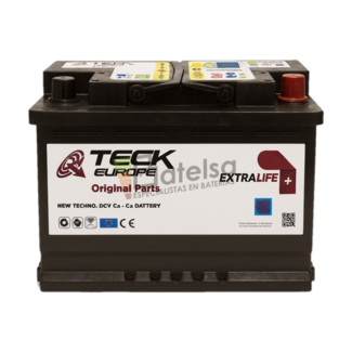 Batera arranque 12 Voltios 95 Amperios Teck Europe TEX9300 + Derecha