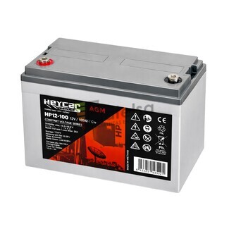 Bater�a auxiliar para embarcaci�n AGM 12 Voltios 100 Amperios Heycar HP12-100