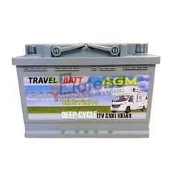 Batera Camper Caravana 12 Voltios 100 Amperios AGM TCE100AGM