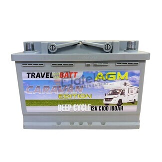 Batera Camper Caravana 12 Voltios 100 Amperios AGM TCE100AGM