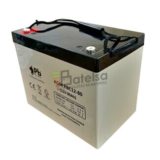 Batera Caravaning 12 Voltios 80 Amperios AGM PBC12-80 Premium Battery