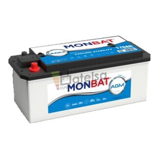 Batera Coche 12 Voltios 135 Amperios Monbat Heavy Duty DC AGM 140A