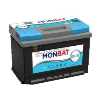 Batera Coche 12 Voltios 90 Amperios MONBAT Start-Stop EFB J 90Ah